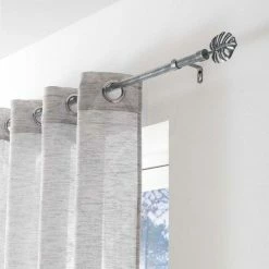 Paris Prix Kit Tringle Déco Extensible Tropi 120-210cm Gris -Auchan Boutique B2CD 3955