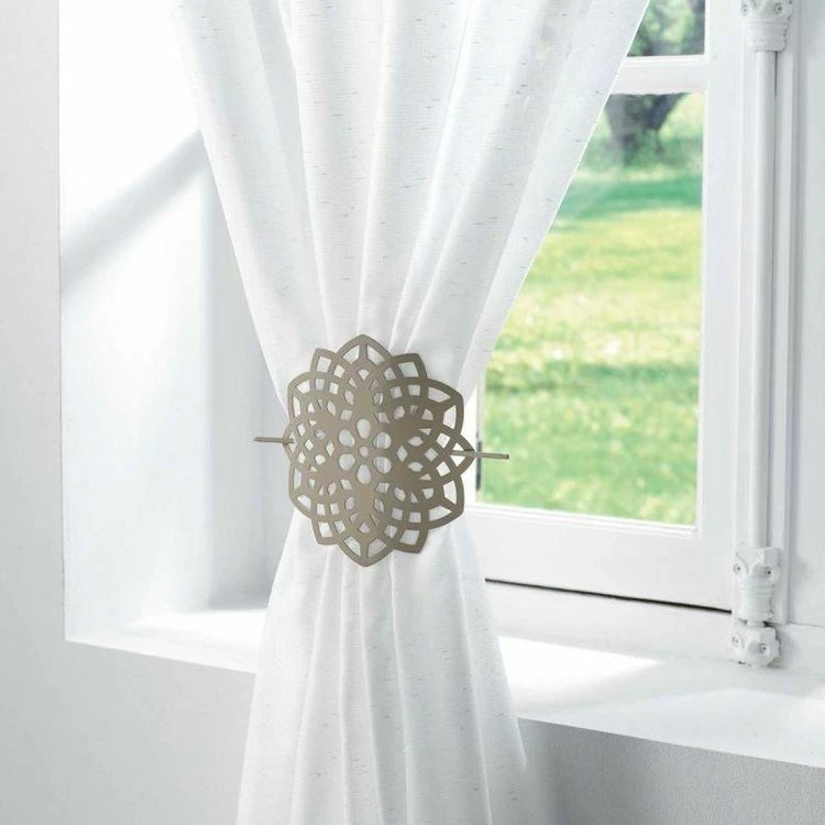 Paris Prix Embrasse De Rideau Broche Rosae 17cm Taupe 4 Paris Prix Embrasse De Rideau Broche Rosae 17cm Taupe – Image 2