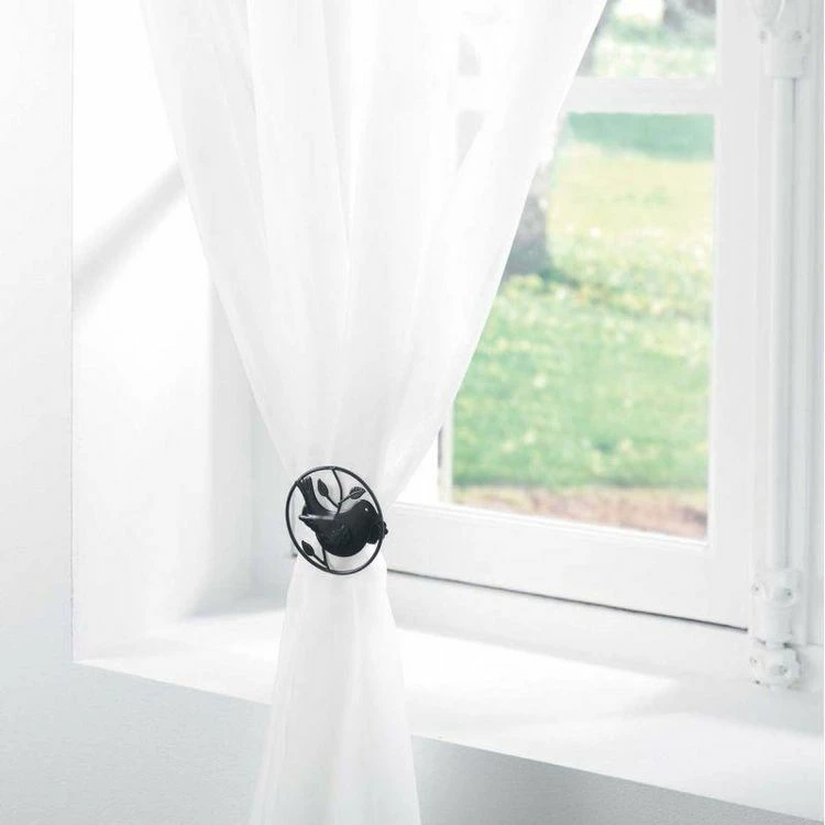 Paris Prix Lot De 2 Embrasses De Rideau Passero 8cm Noir 4 Paris Prix Lot De 2 Embrasses De Rideau Passero 8cm Noir – Image 2