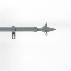 Paris Prix Kit Tringle Déco Extensible Louis 120-210cm Gris