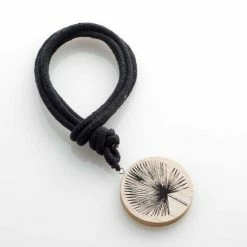 Paris Prix Embrasse De Rideau En Bois Teaky 41cm Noir