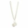 Paris Prix Embrasse De Rideau Boule Coton 45cm Ivoire