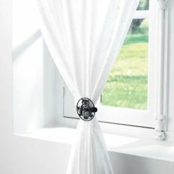 Paris Prix Lot De 2 Embrasses De Rideau Gufo 8cm Noir -Auchan Boutique B2CD 4029