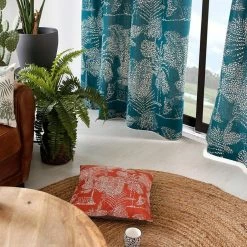 No Name Rideau à œillets 140x240 Sumatra émeraude Coton -Auchan Boutique B2CD 404