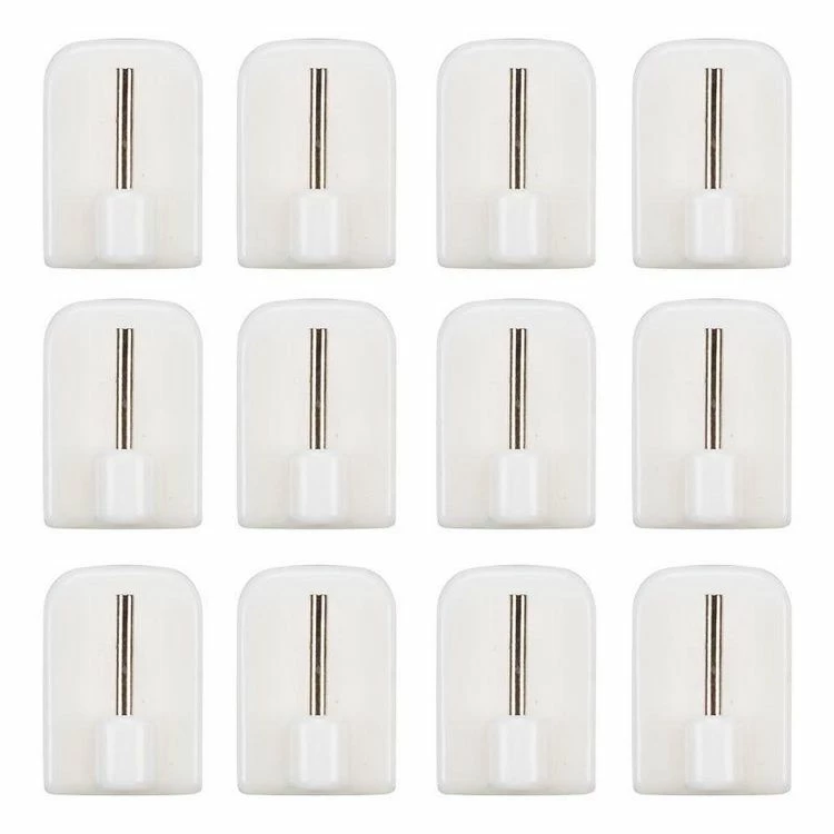 Paris Prix Lot De 12 Crochets Adhésifs Tringle à Rideau 2cm Blanc 3 Paris Prix Lot De 12 Crochets Adhésifs Tringle à Rideau 2cm Blanc