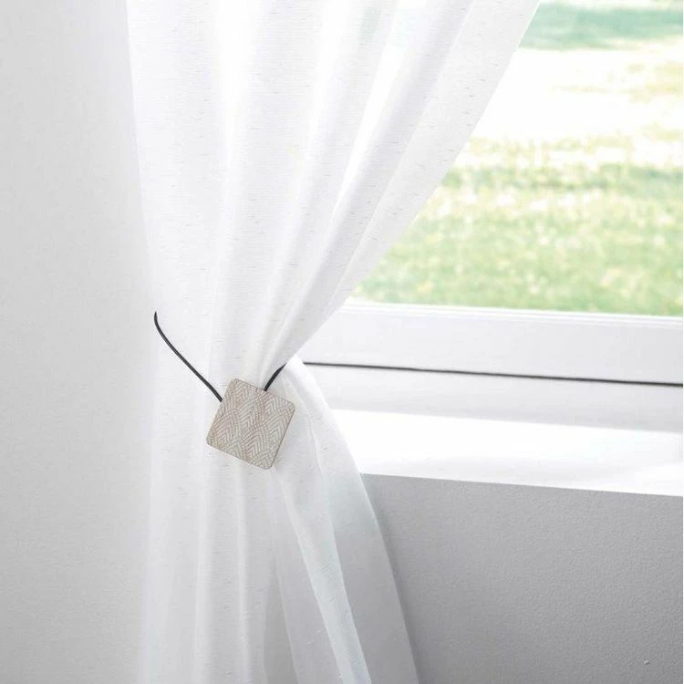 Paris Prix Embrasse De Rideau Aimantée Lakos 43cm Blanc 4 Paris Prix Embrasse De Rideau Aimantée Lakos 43cm Blanc – Image 2