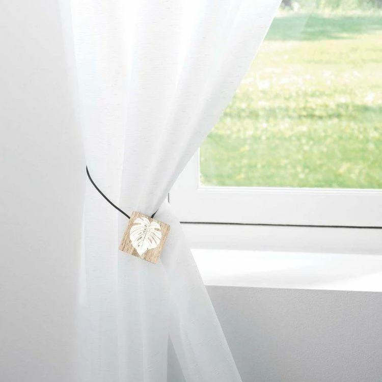 Paris Prix Embrasse De Rideau Aimantée Caducia 43cm Blanc 4 Paris Prix Embrasse De Rideau Aimantée Caducia 43cm Blanc – Image 2