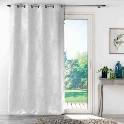 Paris Prix Rideau Occultant Mélodie 135x240cm Blanc 9 Paris Prix Rideau Occultant Mélodie 135x240cm Blanc -Auchan Boutique B2CD 408
