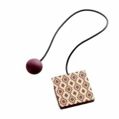 Paris Prix Embrasse De Rideau Aimantée Arlequin 43cm Bordeaux