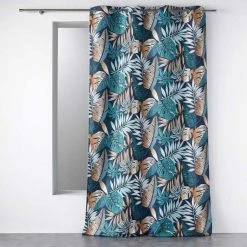 Paris Prix Rideau à Œillets Imprimé Alianor 140x280cm Bleu