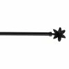 Paris Prix Tringle Déco Extensible Fleurella 60-80cm Noir