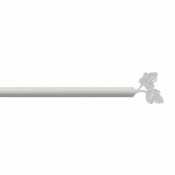 Paris Prix Tringle Déco Extensible Feuillina 60-80cm Blanc