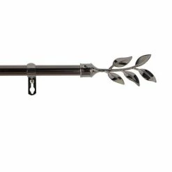 Paris Prix Kit Tringle Déco Extensible Banzaï 120-210cm Nickel