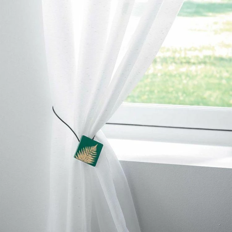 Paris Prix Embrasse De Rideau Aimantée Lisette 43cm Vert 4 Paris Prix Embrasse De Rideau Aimantée Lisette 43cm Vert – Image 2