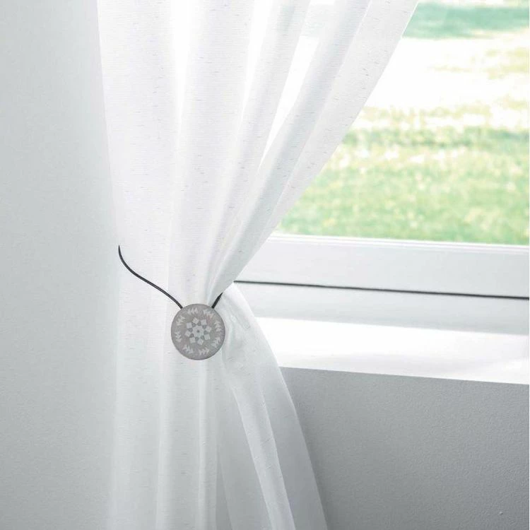 Paris Prix Embrasse De Rideau Aimantée Helsinki 43cm Blanc 4 Paris Prix Embrasse De Rideau Aimantée Helsinki 43cm Blanc – Image 2