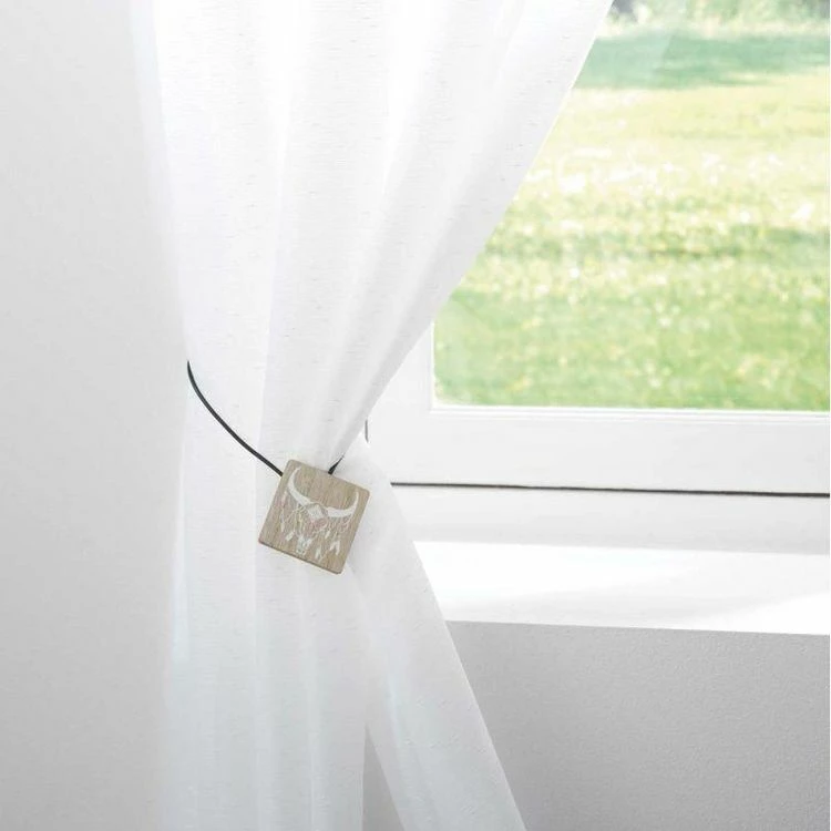 Paris Prix Embrasse De Rideau Aimantée Yankee 43cm Blanc 4 Paris Prix Embrasse De Rideau Aimantée Yankee 43cm Blanc – Image 2