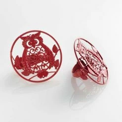 Paris Prix Lot De 2 Embrasses De Rideau Gufo 8cm Rouge