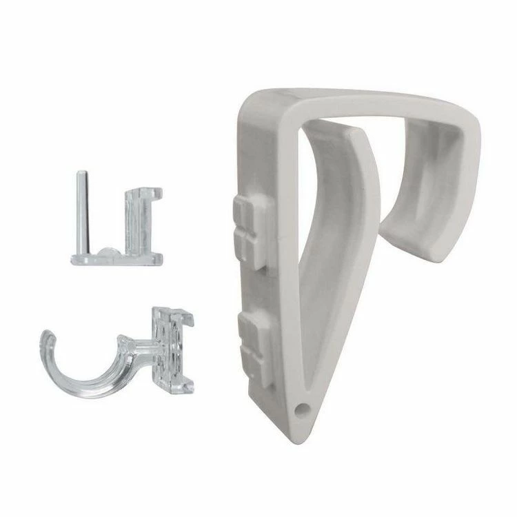 Paris Prix Lot De 2 Crochets & Clips Adaptables 16cm Blanc 3 Paris Prix Lot De 2 Crochets & Clips Adaptables 16cm Blanc