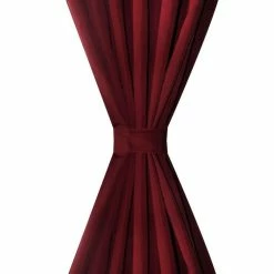 VIDAXL 2 Pcs Rideau A Passant Micro Satin Bordeaux 140 X 225 Cm -Auchan Boutique B2CD 417