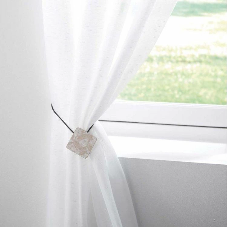 Paris Prix Embrasse De Rideau Aimantée Tokela 43cm Blanc 4 Paris Prix Embrasse De Rideau Aimantée Tokela 43cm Blanc – Image 2