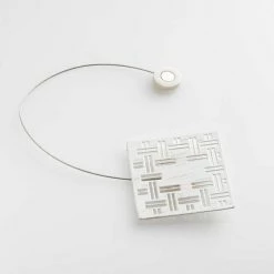 Paris Prix Embrasse De Rideau Aimantée Moderno 30cm Blanc