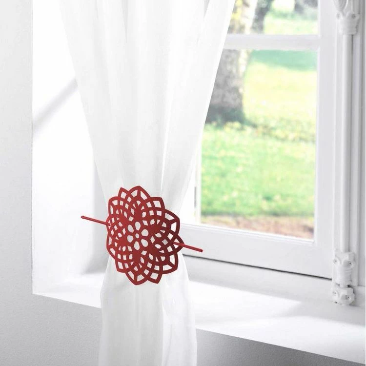 Paris Prix Embrasse De Rideau Broche Rosae 17cm Rouge 4 Paris Prix Embrasse De Rideau Broche Rosae 17cm Rouge – Image 2