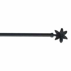 Paris Prix Tringle Déco Extensible Fleurella 80-110cm Anthracite