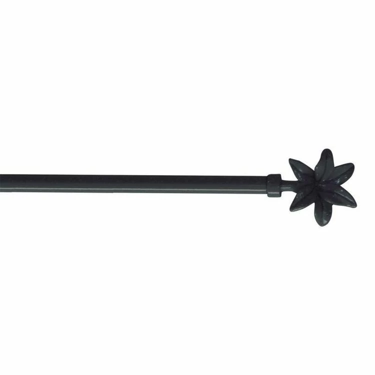 Paris Prix Tringle Déco Extensible Fleurella 80-110cm Anthracite 3 Paris Prix Tringle Déco Extensible Fleurella 80-110cm Anthracite