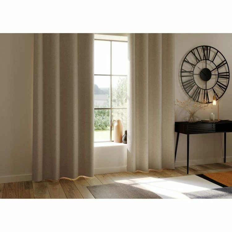 ATMOSPHERA Rideau De Salon Occultant 8 œillet - 140 X 260 Cm - Beige 4 ATMOSPHERA Rideau De Salon Occultant 8 œillet - 140 X 260 Cm - Beige – Image 2