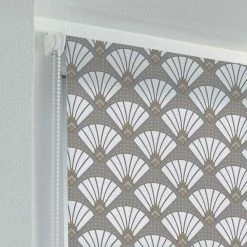 Paris Prix Store Enrouleur Tamisant Art Déco Chic 60x90cm Gris -Auchan Boutique B2CD 4269