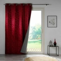 Paris Prix Rideau Occultant Lunella 140x260cm Bordeaux -Auchan Boutique B2CD 430