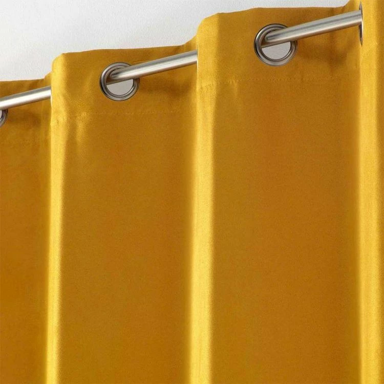 Paris Prix Rideau à Œillets Sultane 140x240cm Jaune 4 Paris Prix Rideau à Œillets Sultane 140x240cm Jaune – Image 2