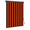 VIDAXL Store Roulant D'exterieur 140x250 Cm Orange Et Marron