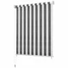 VIDAXL Store Roulant D'exterieur 180x230cm Rayures Anthracite Et Blanc