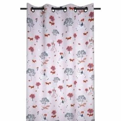 Lovely Casa Rideau à œillets Occultant 140x260 Cyrielle Rose