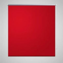 VIDAXL Store Enrouleur Occultant 100 X 230 Cm Rouge