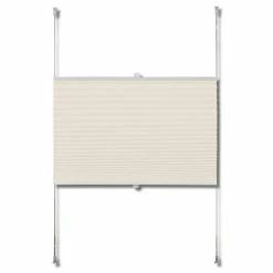 VIDAXL Store Plisse 80x125 Cm Creme -Auchan Boutique B2CD 4936