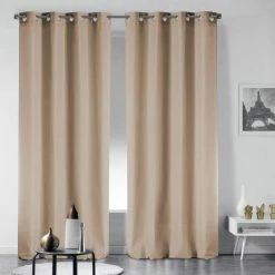 Paris Prix Rideau Occultant Noche 135x240cm Ivoire -Auchan Boutique B2CD 497