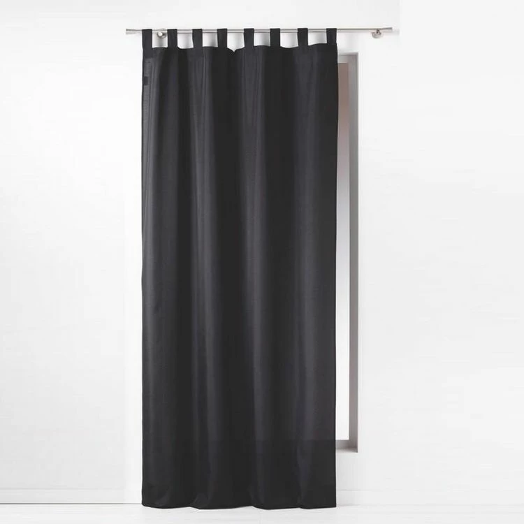 Paris Prix Rideau à Passants Essentiel 140x260cm Noir 3 Paris Prix Rideau à Passants Essentiel 140x260cm Noir