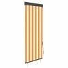 VIDAXL Store Roulant D'exterieur 60x250 Cm Blanc Et Orange