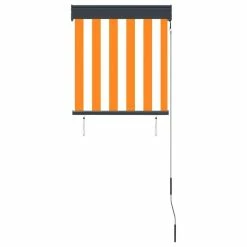 VIDAXL Store Roulant D'exterieur 60x250 Cm Blanc Et Orange -Auchan Boutique B2CD 5037