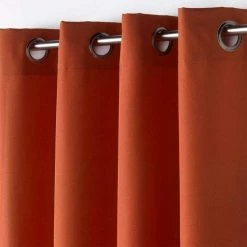 Paris Prix Rideau à Œillets Essentiel 140x260cm Terracotta -Auchan Boutique B2CD 509