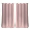 TOILINUX Lot De 2 Rideaux Unis Avec œillets - 140 X 240 Cm - Rose
