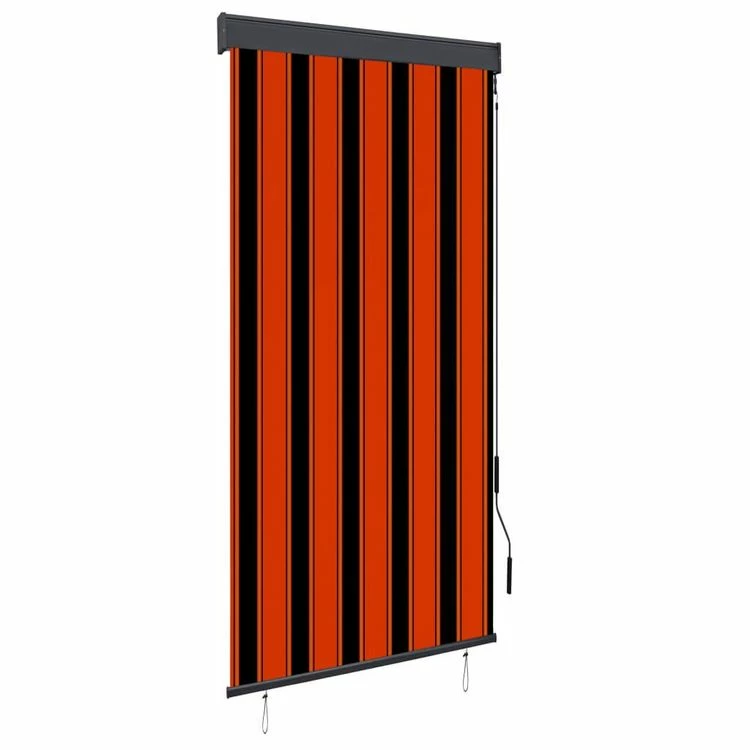 VIDAXL Store Roulant D'exterieur 100x250 Cm Orange Et Marron 3 VIDAXL Store Roulant D'exterieur 100x250 Cm Orange Et Marron