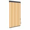 VIDAXL Store Roulant D'exterieur 80x250 Cm Blanc Et Orange