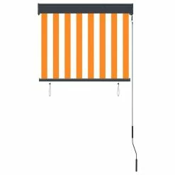 VIDAXL Store Roulant D'exterieur 80x250 Cm Blanc Et Orange 11 VIDAXL Store Roulant D'exterieur 80x250 Cm Blanc Et Orange -Auchan Boutique B2CD 5321