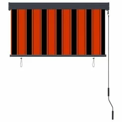 VIDAXL Store Roulant D'exterieur 120x250 Cm Orange Et Marron -Auchan Boutique B2CD 5360