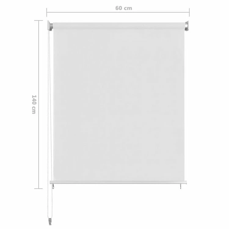 VIDAXL Store Roulant D'exterieur Blanc 60x140 Cm PEHD 8 VIDAXL Store Roulant D'exterieur Blanc 60x140 Cm PEHD – Image 6