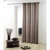Paris Prix Rideau à Oeillets Essentiel 140x260cm Taupe -Auchan Boutique B2CD 546