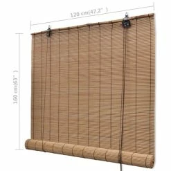 VIDAXL Store Roulant Bambou 120 X 160 Cm -Auchan Boutique B2CD 5496